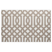 Mocha Brown Trellis Grote Schaal Stof (Fat Quarter)