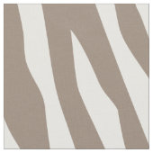 Mocha Brown Zebra Print Grote Schaal Stof (Close Up)