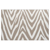 Mocha Brown Zebra Print Grote Schaal Stof (Fat Quarter)