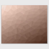 Mocha bruin geometrisch gaas modern patroon cadeaupapier (Vlak)
