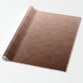 Mocha bruin geometrisch gaas modern patroon cadeaupapier (Uitgerold)