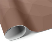 Mocha bruin geometrisch gaas modern patroon cadeaupapier (Rol Hoek)