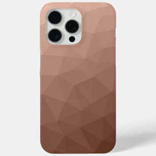 Mocha Bruin geometrisch mesh modern patroon iPhone 15 Pro Max Hoesje