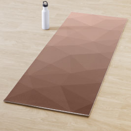 Mocha Bruin geometrisch mesh modern patroon Yogamat