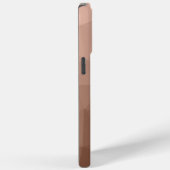 Mocha Bruin geometrisch mesh patroon Monogram Case-Mate iPhone Case (Achterkant / Rechts)