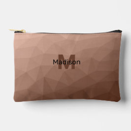 Mocha Bruin geometrisch mesh patroon Monogram Etui