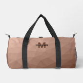 Mocha Bruin geometrisch mesh patroon Monogram Plunjezak (Voorkant)