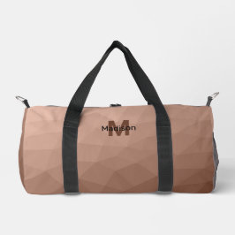 Mocha Bruin geometrisch mesh patroon Monogram Plunjezak