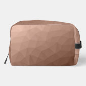 Mocha Bruin geometrisch mesh patroon Monogram Toilettasje (Achterkant)