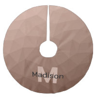 Mocha bruin geometrisch meshpatroon Monogram