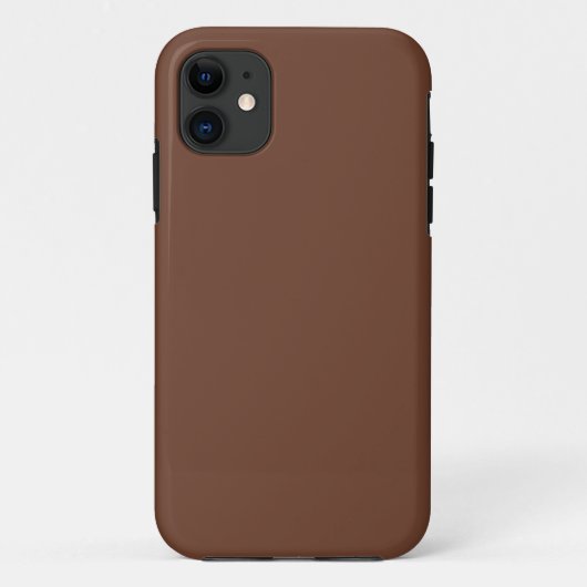 Mocha Bruin Stevige Kleur | Klassiek | Elegant Case-Mate iPhone Case (Achterkant)