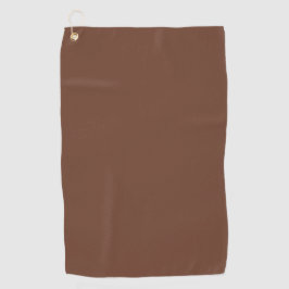 Mocha Bruin Stevige Kleur | Klassiek | Elegant Golfhanddoek