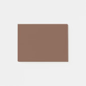 Mocha Bruin Stevige Kleur | Klassiek | Elegant Post-it® Notes (Voorkant)