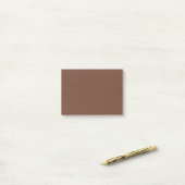 Mocha Bruin Stevige Kleur | Klassiek | Elegant Post-it® Notes (Op bureau)