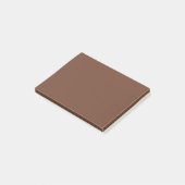Mocha Bruin Stevige Kleur | Klassiek | Elegant Post-it® Notes (Schuin)