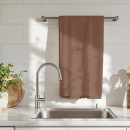 Mocha Bruin Stevige Kleur | Klassiek | Elegant Theedoek