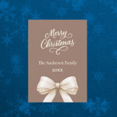 Mocha bruine crème strik Kerstmis