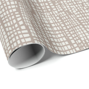 Mocha bruine dierenprint krokodil alligator leer cadeaupapier