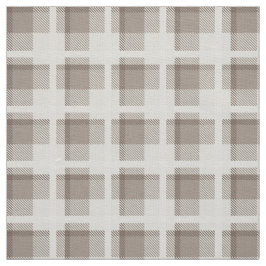 Mocha bruine Gingham buffalo plaid ruit  Stof