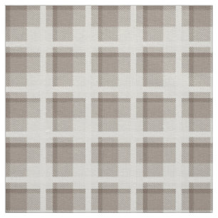 Mocha bruine Gingham buffalo plaid ruit  Stof