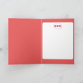 Mocha bunny Happy Birthday Card Kaart (Binnen)