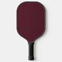 Mocha Cherry Polka Dots Summer Coquette Maroon Red Pickleball Paddle