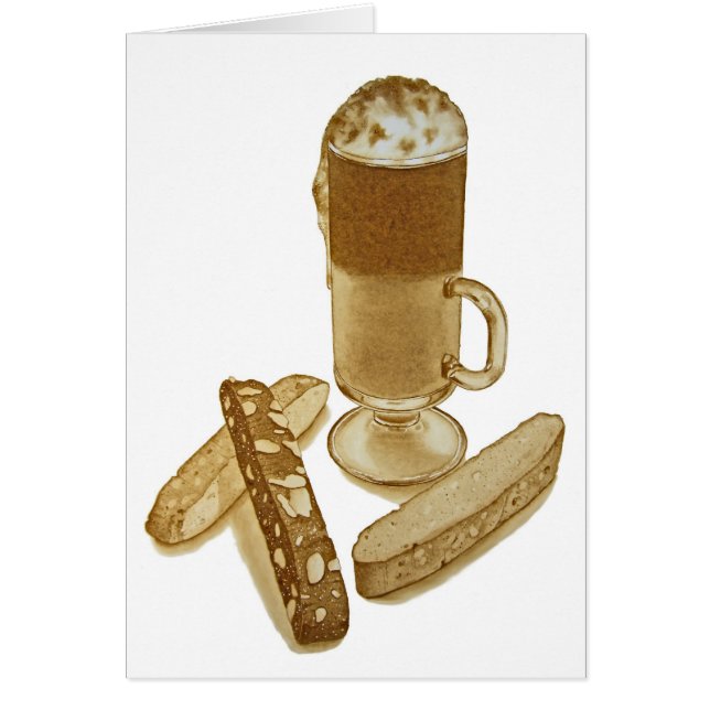 Mocha Coffee en Biscotti (Voorkant)