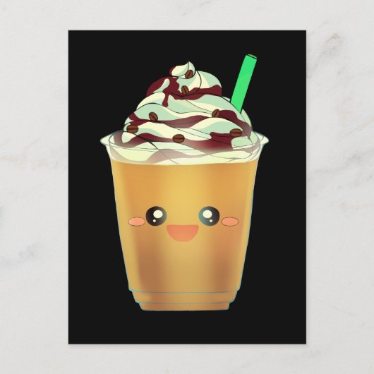 Mocha Coffee Iced Blended Drink Briefkaart (Voorkant)