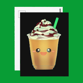 Mocha Coffee Iced Blended Drink Briefkaart