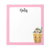 Mocha Coffee Iced Blended Drink Notitieblok (Voorkant)