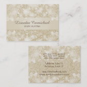 Mocha Cream Bokeh Event Planner Visitekaartjes (Voorkant / Achterkant)