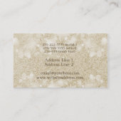 Mocha Cream Bokeh Event Planner Visitekaartjes (Achterkant)