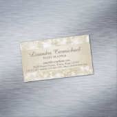 Mocha Cream Bokeh Magnetisch Visitekaartje (Voorbeeld)