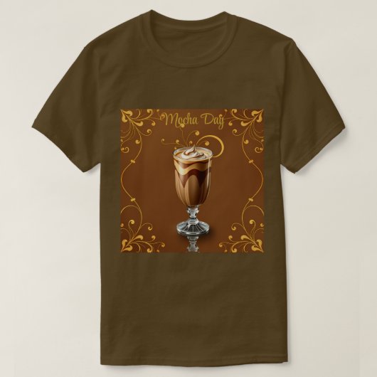 Mocha Day Brown T-shirt (Design voorkant)