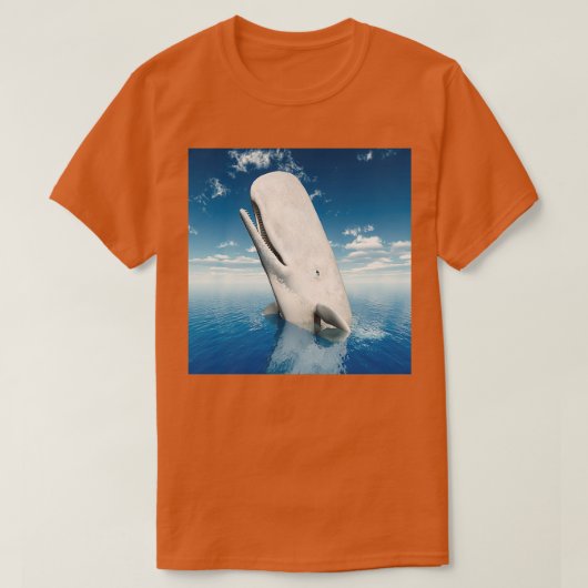 Mocha Dick Sperm Whale White Whale T-shirt (Design voorkant)