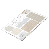 Mocha Dreamy Aangepaste Wekelijkse Organisatie Notitieblok (Schuin)