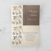 Mocha en ivoor foto dankkaart bedankkaart (Binnen)