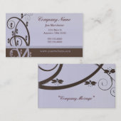 Mocha en Lila Visitekaartje (Voorkant / Achterkant)