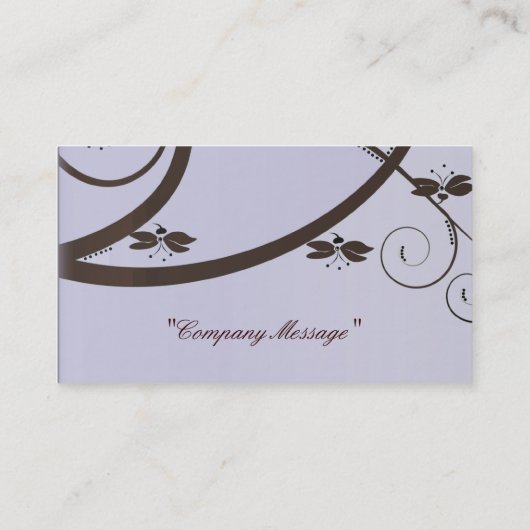 Mocha en Lila Visitekaartje (Achterkant)