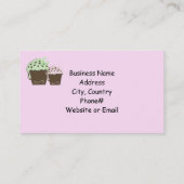 Mocha en Mint Cupcakes Visitekaartje (Achterkant)