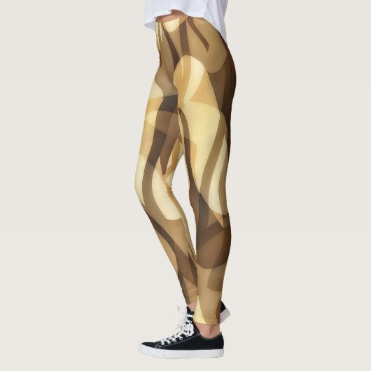 Mocha en Tan Art Leggings oefening (Links)