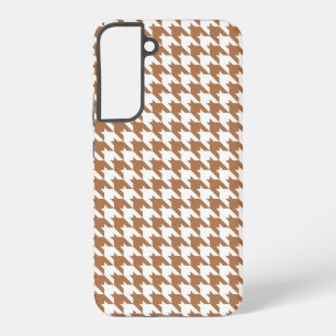 Mocha en Witte Houndstooth Naadloos Patroon Samsung Galaxy Hoesje