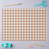 Mocha en Witte Houndstooth Naadloos Patroon Tissuepapier (Craft)