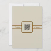 Mocha Espresso Martini Bachelorette met QR-code Kaart (Achterkant)