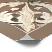 Mocha Floral Bible Verse  Poster (Hoek)