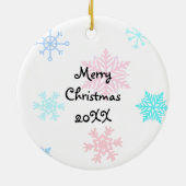 Mocha Frappuccino-koffie met gehakt crème Keramisch Ornament (Achterkant)