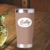 Mocha gestileerde bruiloft bruidsmeisje geïsoleerde drinkbeker