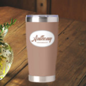 Mocha gestileerde bruiloftsbruidsjonker geïsoleerde drinkbeker