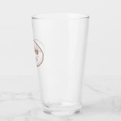 Mocha gestileerde naam bruiloft beste man glas (Links)