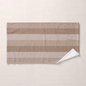 Mocha gestreept patroon bad handdoek (Handdoek)